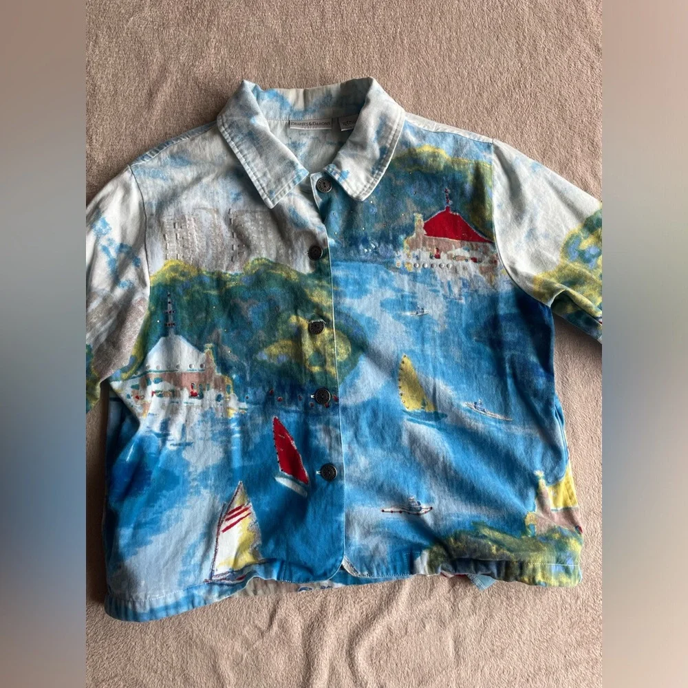 Abstract painted jacket - Picture 2 of 9